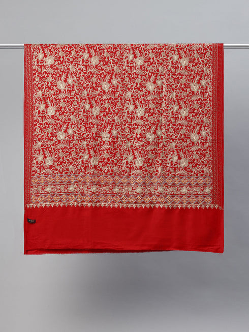 Women's Aari Embroidery Wool Shawl